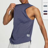 KAMB Mens Workout Tank Tops Mash Fabric Quick Dry Muscle Sleeveless Shirts Cut Off Slim Fit Bodybuilding Gym Tees Singlet 4