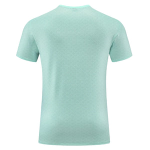 Men Training T-shirt 2022 Fashion Sport Prints Shirts Quick Dry Gym Short Sleeve Thin Bodybuilding Gym Tees Fitness Shirts 2