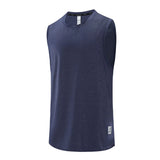 KAMB Mens Workout Tank Tops Mash Fabric Quick Dry Muscle Sleeveless Shirts Cut Off Slim Fit Bodybuilding Gym Tees Singlet 6