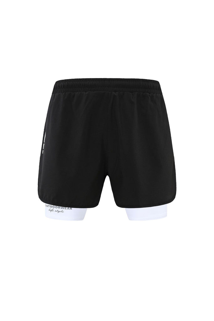 American style quick-drying printed sports shorts for men with lining to prevent exposure, running, swimming, fitness and sports shorts