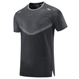 Men Training T-shirt 2022 Fashion Sport Prints Shirts Quick Dry Gym Short Sleeve Thin Bodybuilding Gym Tees Fitness Shirts 8