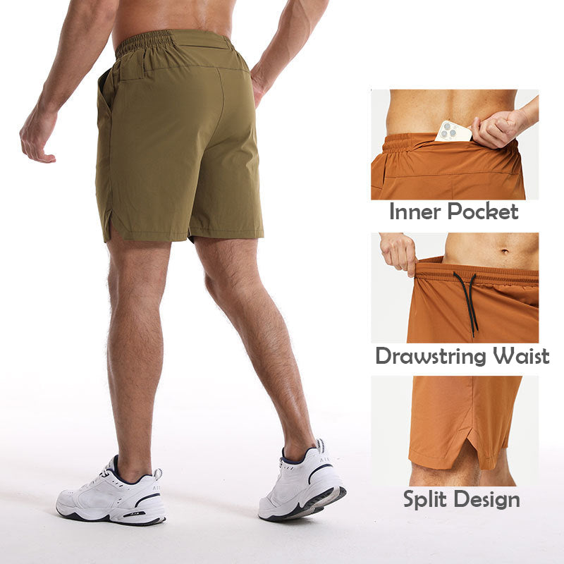 Mens High Quality Printed Gym Fitness Biker Shorts Back Pocket Design Trending Running Sweat Shorts For Men Sports Gym Shorts