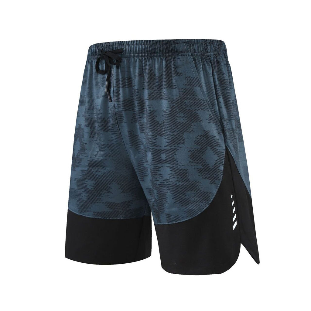 Men's Color-Blocked Sports Shorts - Casual Lightweight Ideal for Marathon Running Basketball Training Fitness Beach Wear