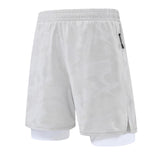 Men Bodybuilding Shorts 2 In 1 Summer Gym Workout Male Breathable Mesh Quick Dry Jogger Fitness Beach Short Pants