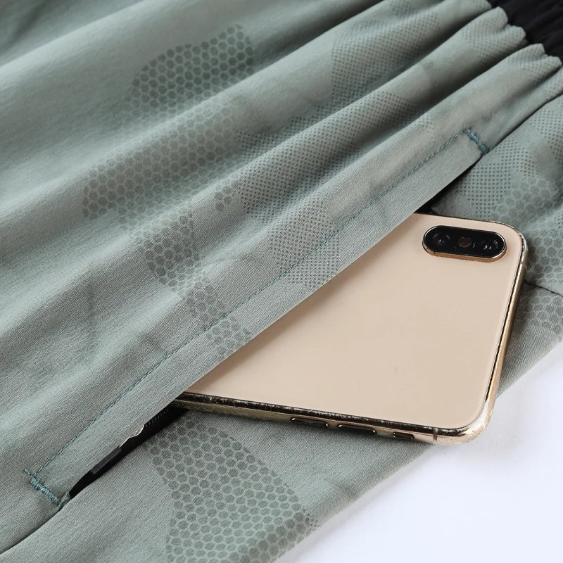 Men Fitness Shorts Quick Dry Sport Shirts Casual Beach Brand Short Camouflage Workout Running Shorts Breathable Gym Shorts