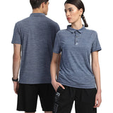 Mens Golf Shirts Polo Type Short Sleeve T-Shirt Sport Wear Casual Golf Clothes Quick-Dry Breathable Training Tee Sport Outdoor