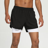 American style quick-drying printed sports shorts for men with lining to prevent exposure, running, swimming, fitness and sports shorts