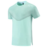 Men Training T-shirt 2022 Fashion Sport Prints Shirts Quick Dry Gym Short Sleeve Thin Bodybuilding Gym Tees Fitness Shirts 7