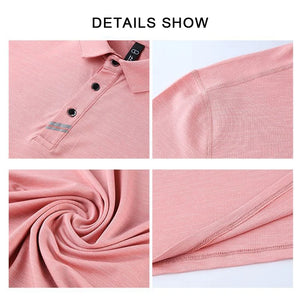 Mens Golf Shirts Polo Type Short Sleeve T-Shirt Sport Wear Casual Golf Clothes Quick-Dry Breathable Training Tee Sport Outdoor 2