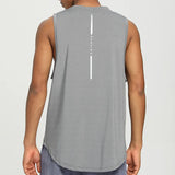 KAMB Mens Workout Tank Tops Mash Fabric Quick Dry Muscle Sleeveless Shirts Cut Off Slim Fit Bodybuilding Gym Tees Singlet 9